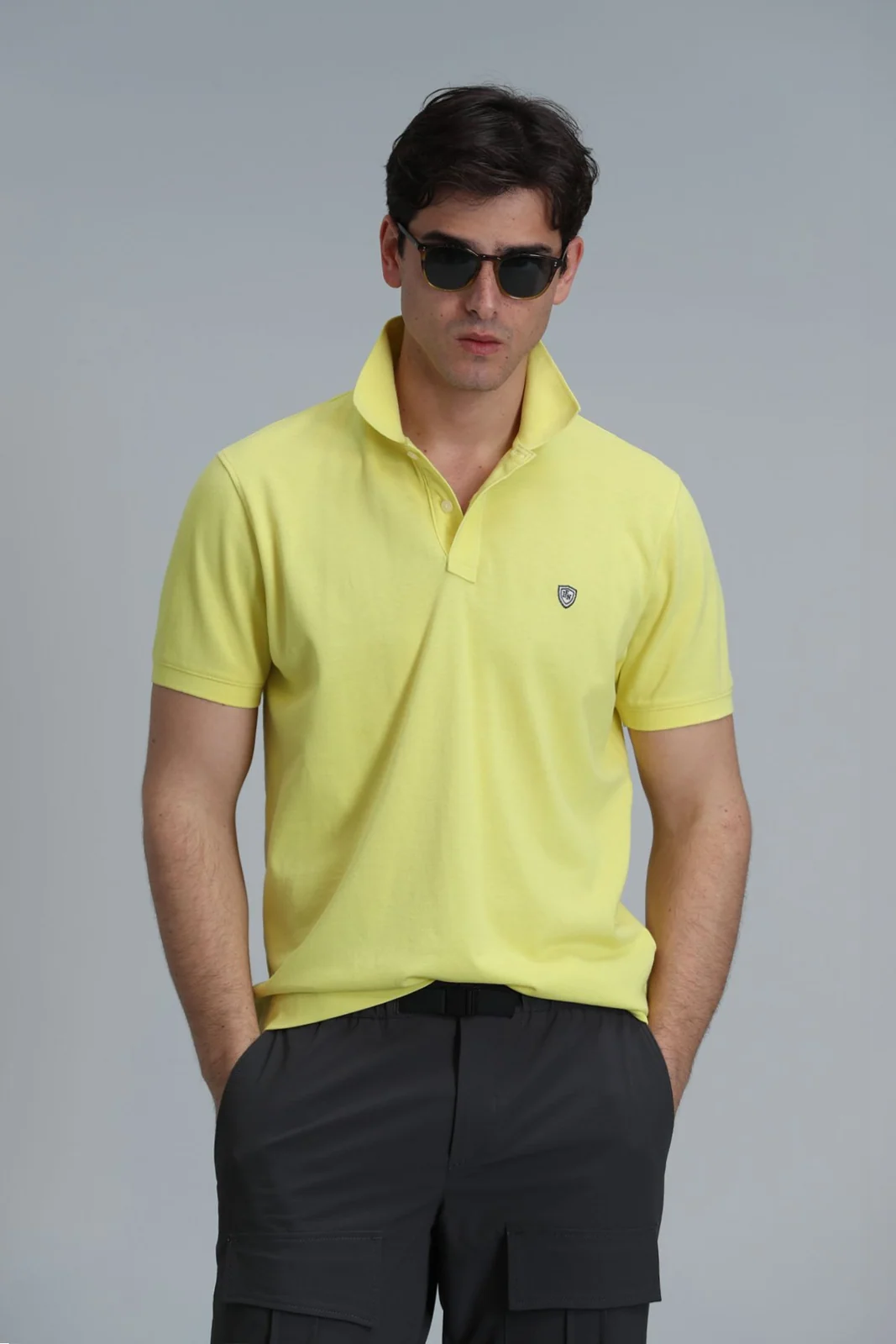 Laon Smart Erkek Polo Tişört Slim Fit Sarı