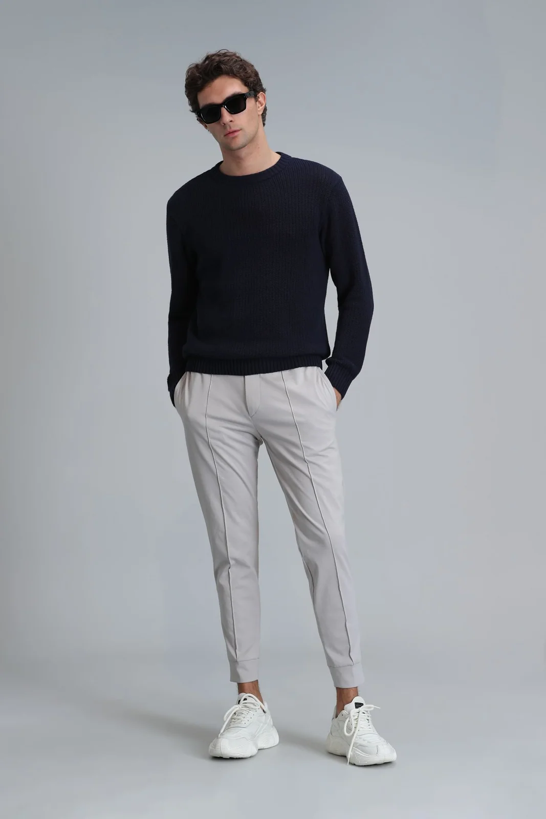 Pito Jogger Pantolon Tailored Fit Taş