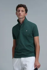 Laon Smart Erkek Polo Tişört Slim Fit Ördek Yeşili