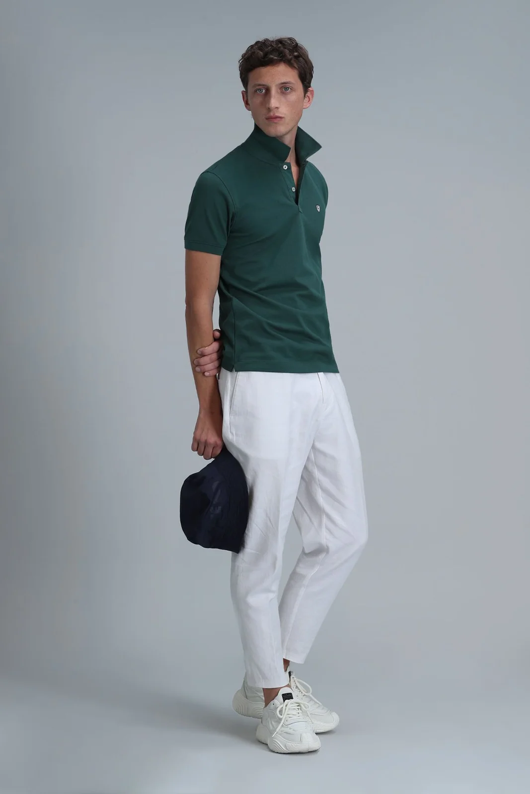 Laon Smart Erkek Polo Tişört Slim Fit Ördek Yeşili