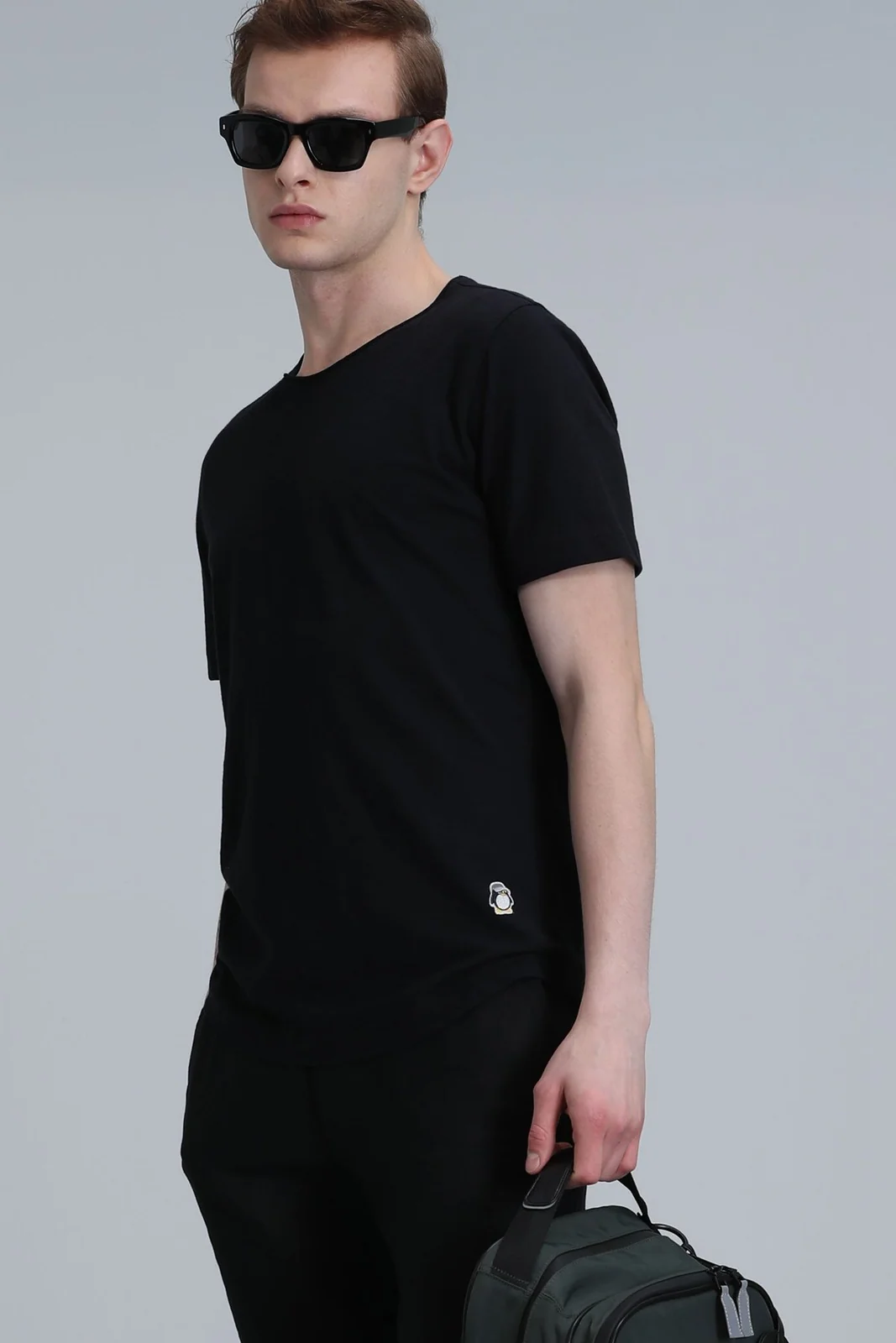 Junya Erkek Basic Tişört Siyah