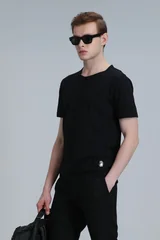 Junya Erkek Basic Tişört Siyah