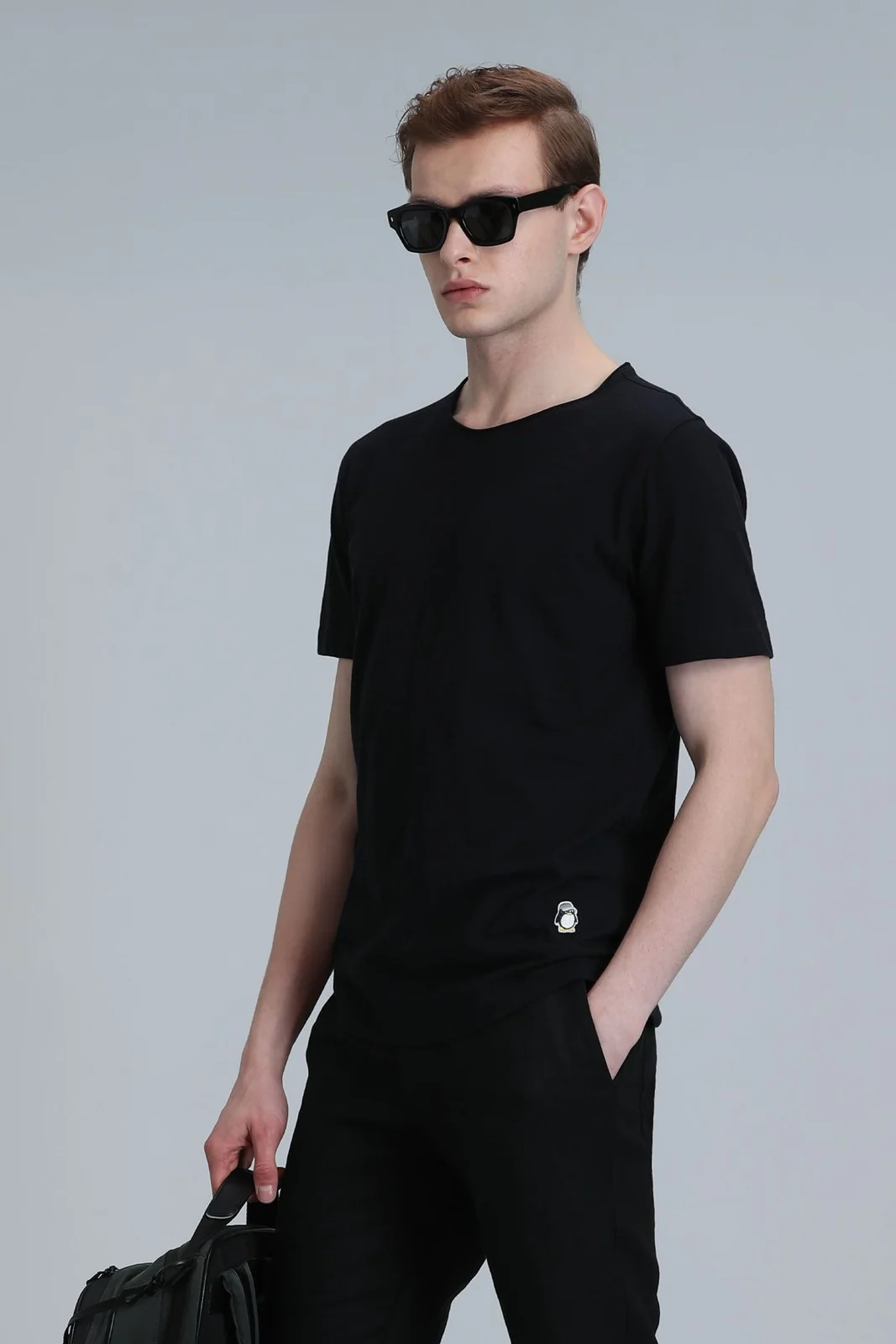 Junya Erkek Basic Tişört Siyah