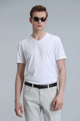 Tuna Modern Grafik Tişört Beyaz