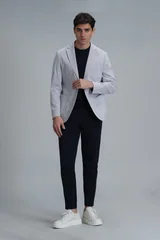 Cosby Spor Erkek Blazer Ceket Slim Fit Saks