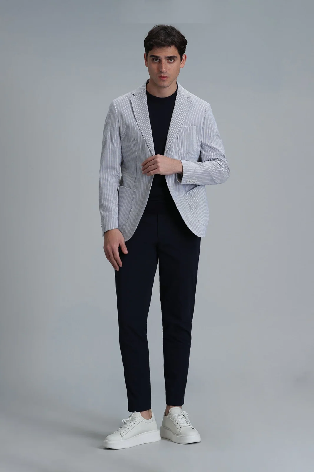 Cosby Spor Erkek Blazer Ceket Slim Fit Saks