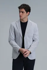 Cosby Spor Erkek Blazer Ceket Slim Fit Saks