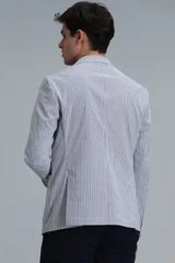 Cosby Spor Erkek Blazer Ceket Slim Fit Saks
