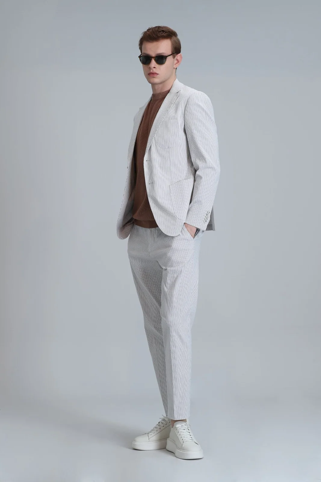 Cosby Spor Erkek Blazer Ceket Slim Fit Bej