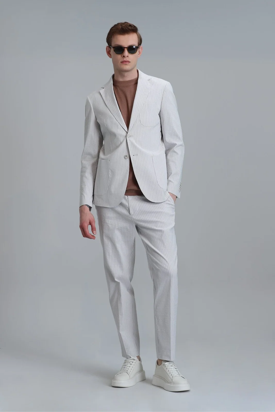 Cosby Spor Erkek Blazer Ceket Slim Fit Bej