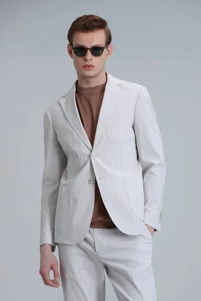 Cosby Spor Erkek Blazer Ceket Slim Fit Bej