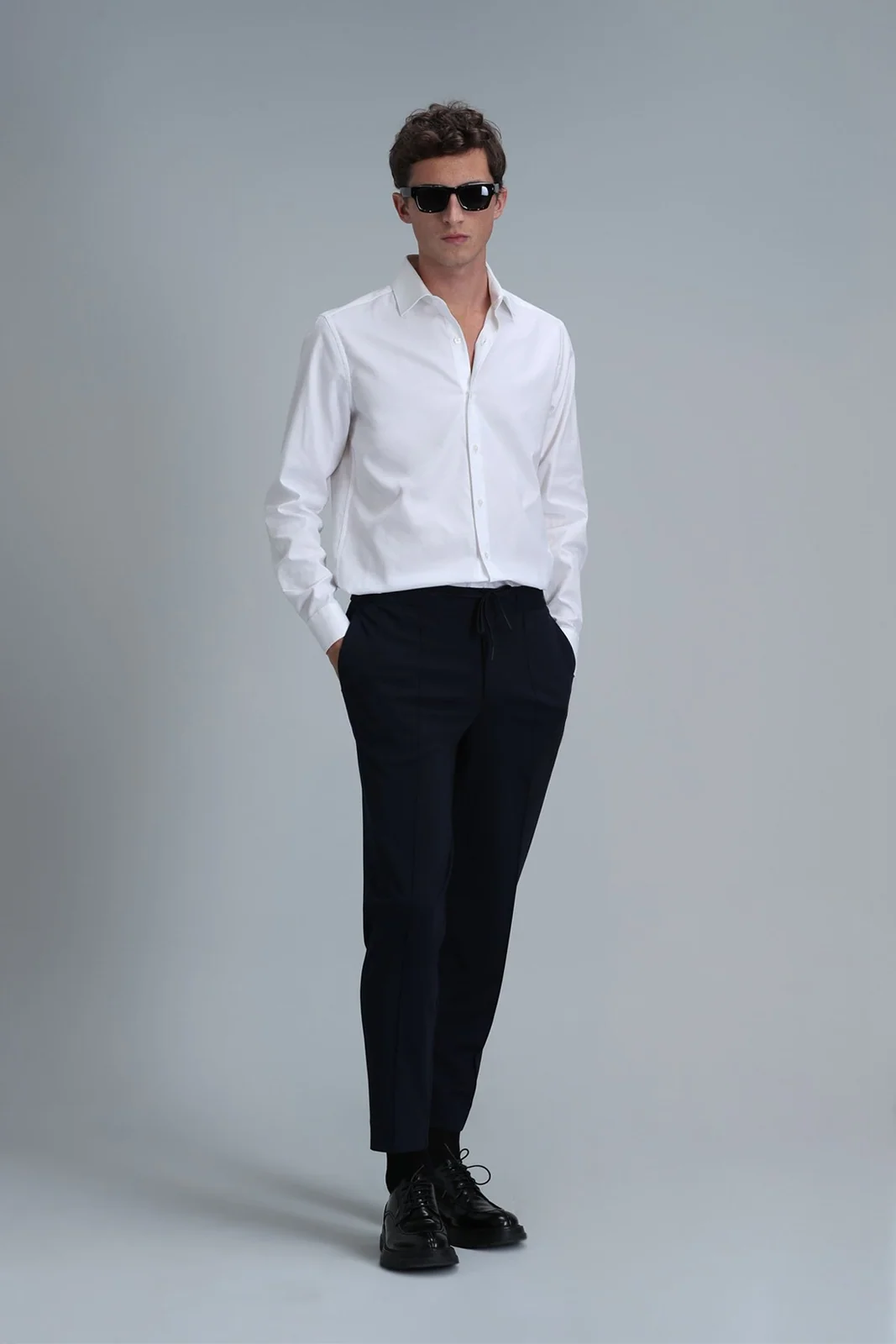 Emir Erkek Basic Gömlek Comfort Slim Fit Beyaz