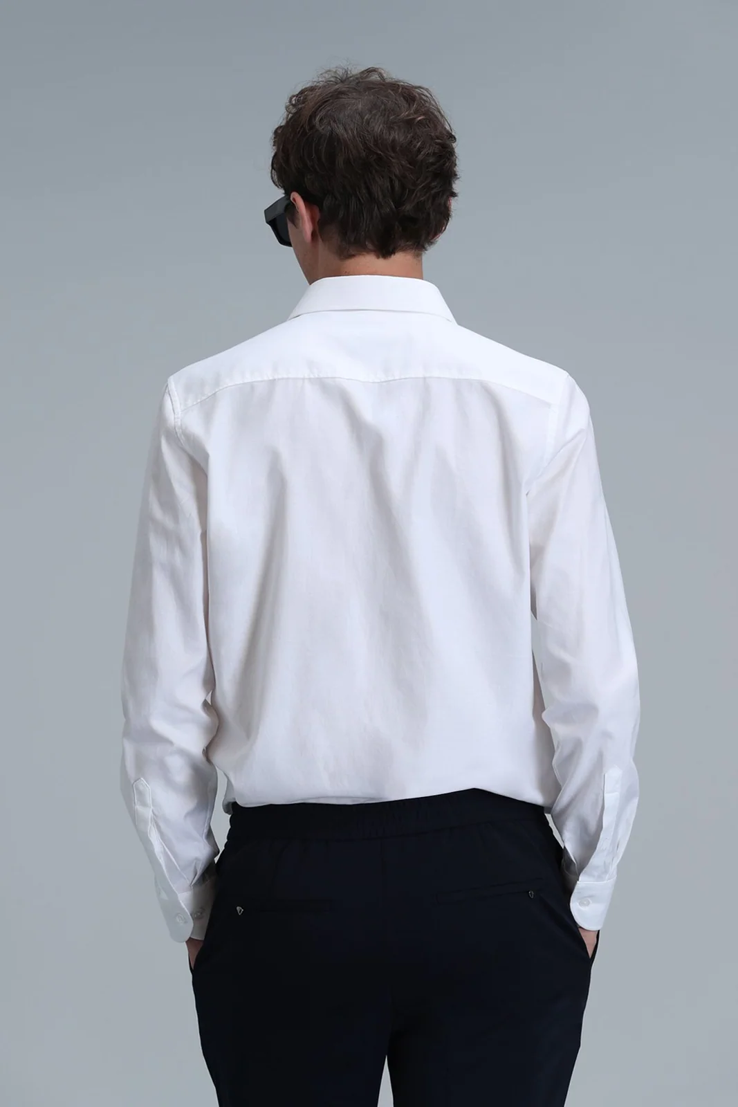 Emir Erkek Basic Gömlek Comfort Slim Fit Beyaz