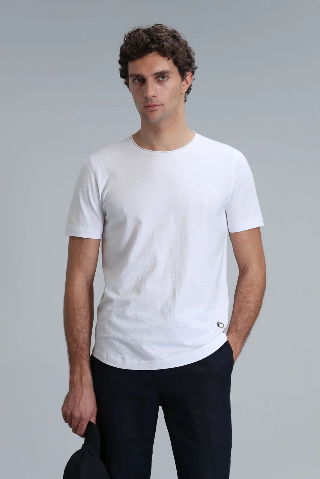 Junya Erkek Basic Tişört Beyaz