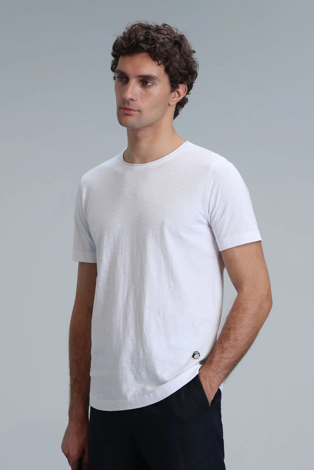 Junya Erkek Basic Tişört Beyaz