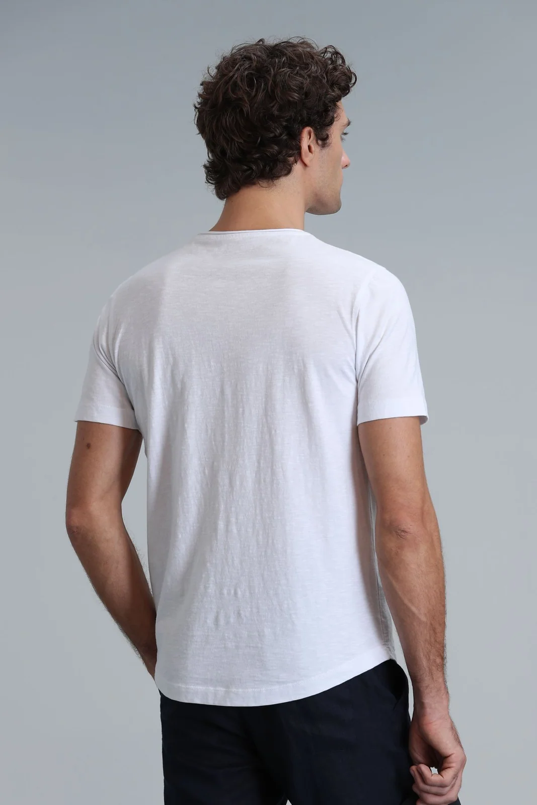 Junya Erkek Basic Tişört Beyaz