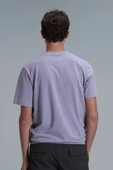 Adrıan Modern Grafik Tişört Koyu Lila