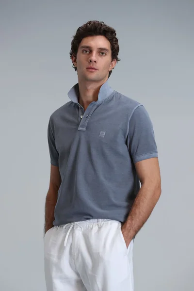 Vernon Smart Erkek Polo Tişört Koyu Gri
