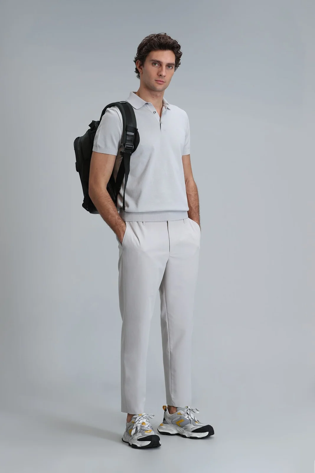 Glen Smart Erkek Chino Pantolon Slim Fit Taş