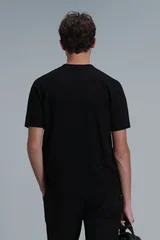 Exotıc Modern Grafik Tişört Siyah