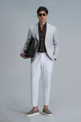 Tom Spor Erkek Blazer Ceket Slim Fit Gri