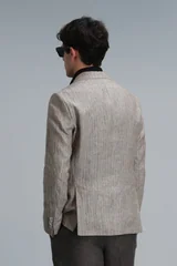 Jak Spor Erkek Blazer Ceket Slim Fit Bej