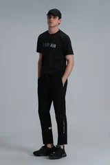 Benjamın Modern Grafik Tişört Siyah