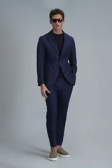 Jak Spor Erkek Blazer Ceket Slim Fit Lacivert