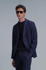 Jak Spor Erkek Blazer Ceket Slim Fit Lacivert