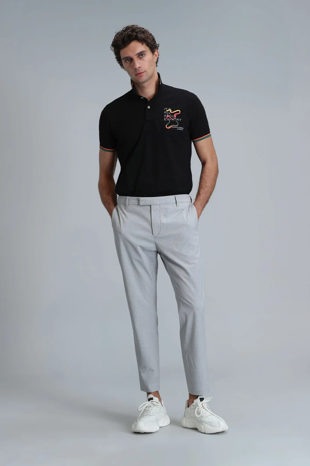 Kıng Smart Erkek Polo Tişört Siyah