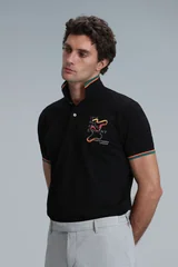 Kıng Smart Erkek Polo Tişört Siyah
