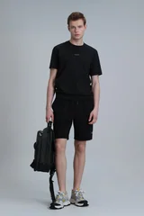 Antony Modern Grafik Tişört Siyah
