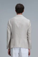 Rolf Spor Erkek Blazer Ceket Slim Fit Bej