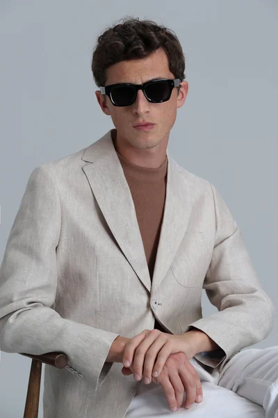 Rolf Spor Erkek Blazer Ceket Slim Fit Bej