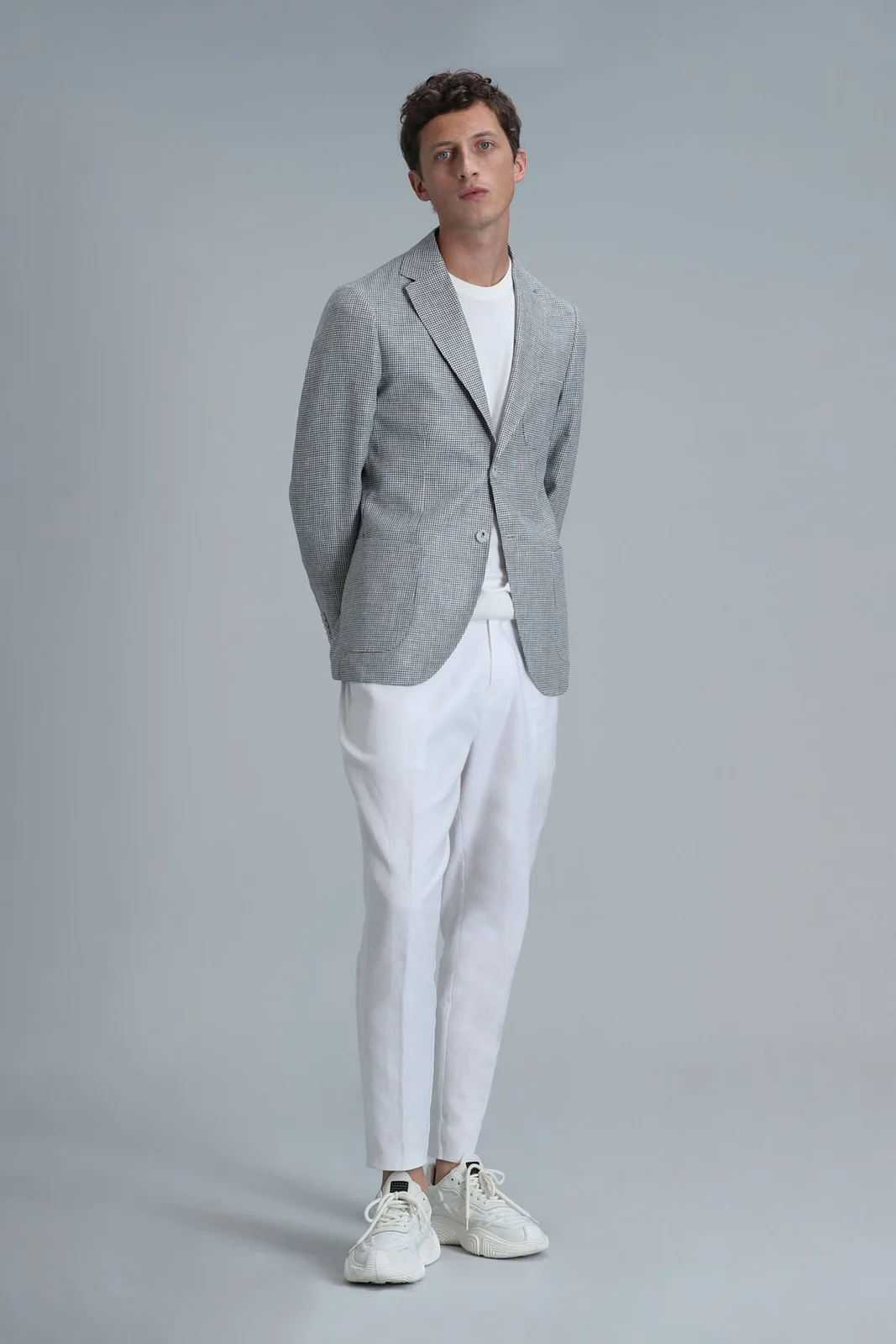 Class Spor Erkek Blazer Ceket Slim Fit Yeşil