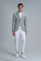 Class Spor Erkek Blazer Ceket Slim Fit Yeşil