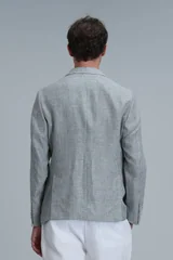 Class Spor Erkek Blazer Ceket Slim Fit Yeşil