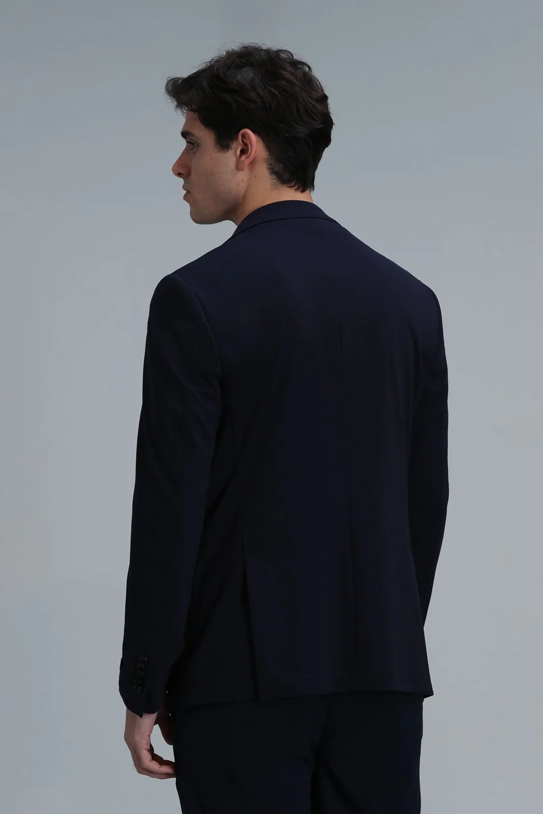 Peler Spor Erkek Blazer Ceket Slim Fit Lacivert
