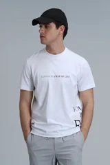 Potter Modern Grafik Tişört Beyaz