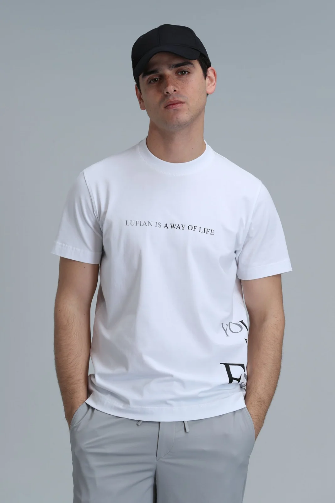 Potter Modern Grafik Tişört Beyaz