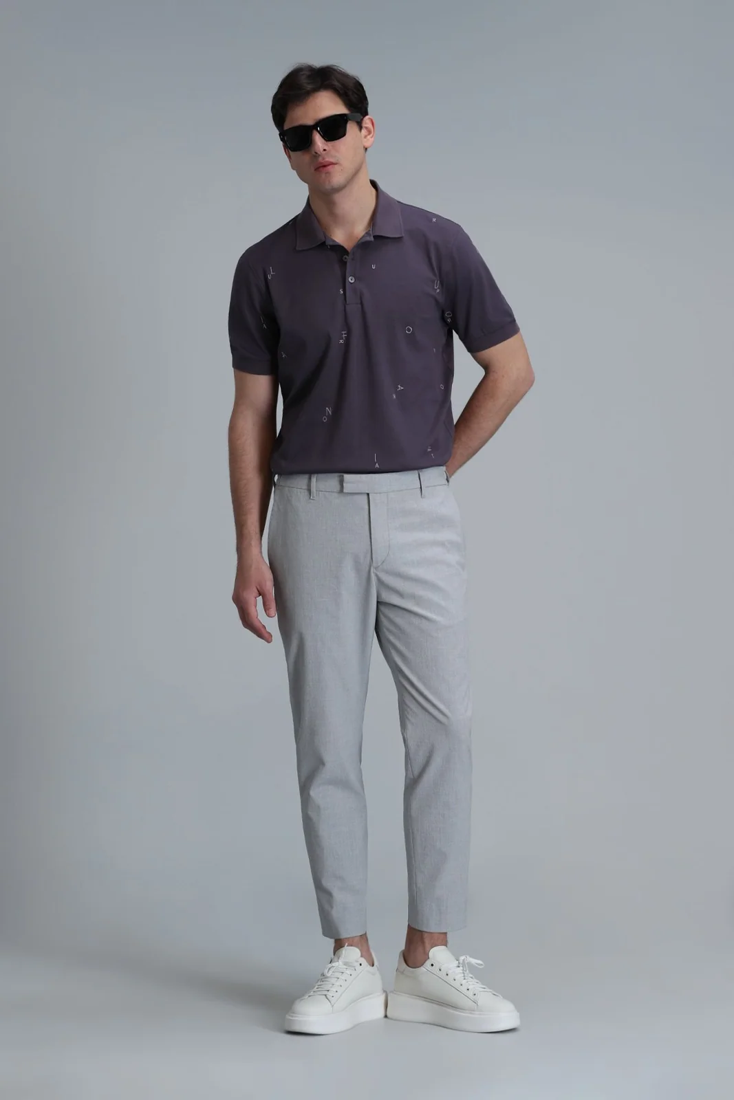 Pascal Smart Erkek Polo Tişört Mürdüm