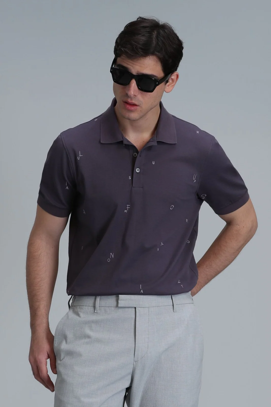 Pascal Smart Erkek Polo Tişört Mürdüm