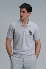 Crystal Smart Erkek Polo Tişört Gri