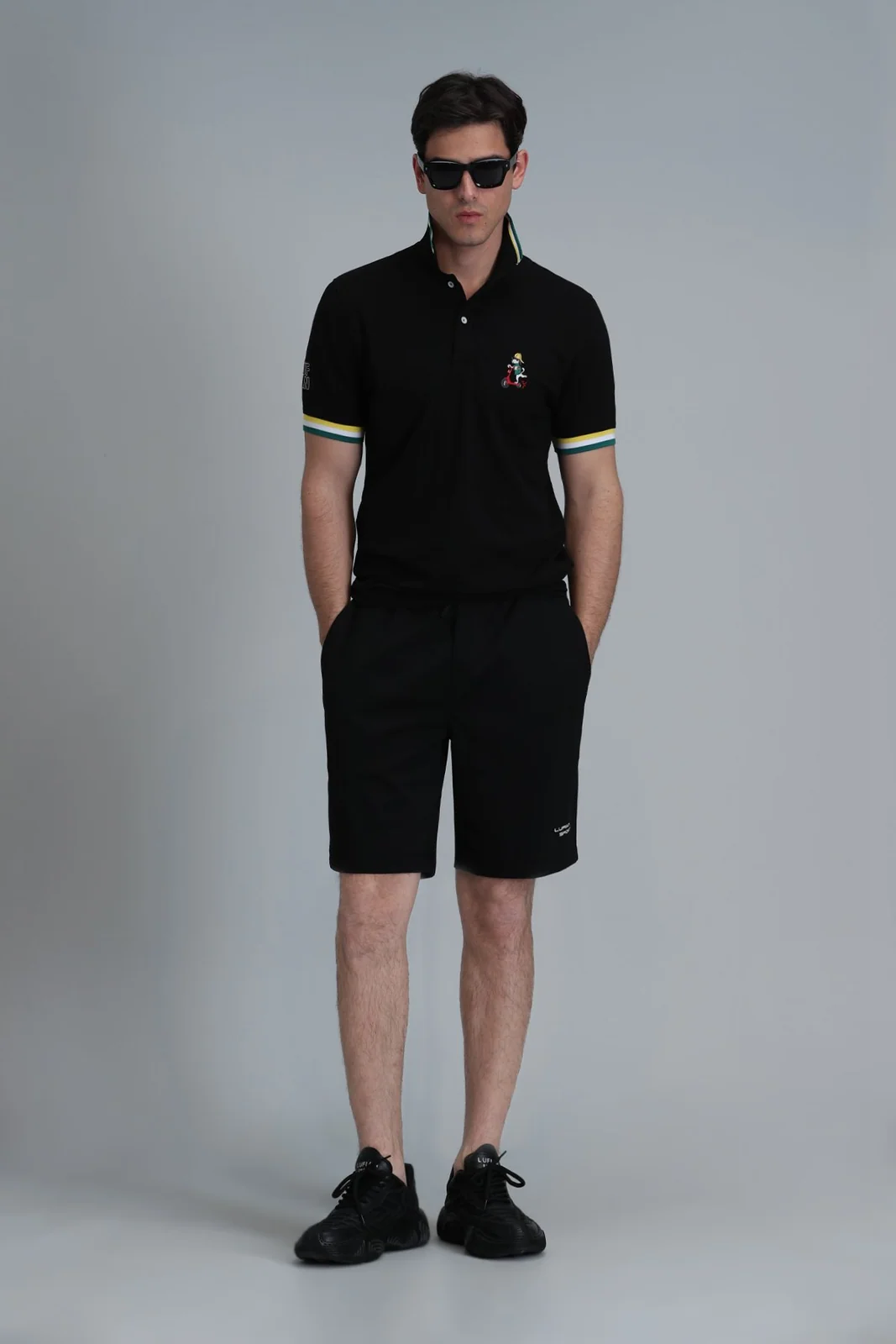 Match Smart Erkek Polo Tişört Siyah