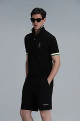 Match Smart Erkek Polo Tişört Siyah