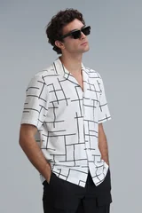 Taner Erkek Basic Gömlek Regular Fit Ekru