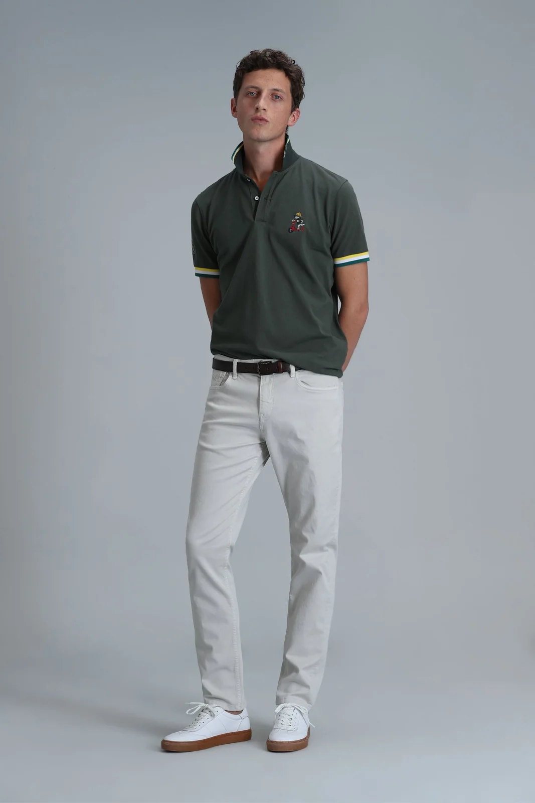Match Smart Erkek Polo Tişört Zeytin Yeşili