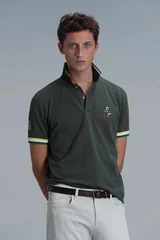 Match Smart Erkek Polo Tişört Zeytin Yeşili