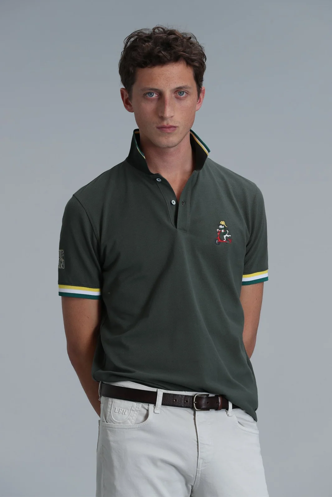 Match Smart Erkek Polo Tişört Zeytin Yeşili