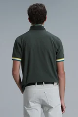 Match Smart Erkek Polo Tişört Zeytin Yeşili